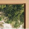 imageKate and Laurel Sylvie Tropical Beach Framed Canvas Wall Art Collection by Tai Prints and Amy Peterson 3 Piece Natural Coastal Art for WallNatural