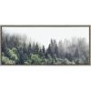 imageKate and Laurel Sylvie Sun Flock Framed Canvas Wall Art by Rachel Lee of My Dream Wall 18x24 Natural Colorful Ocean and Dog Sunset ArtGray