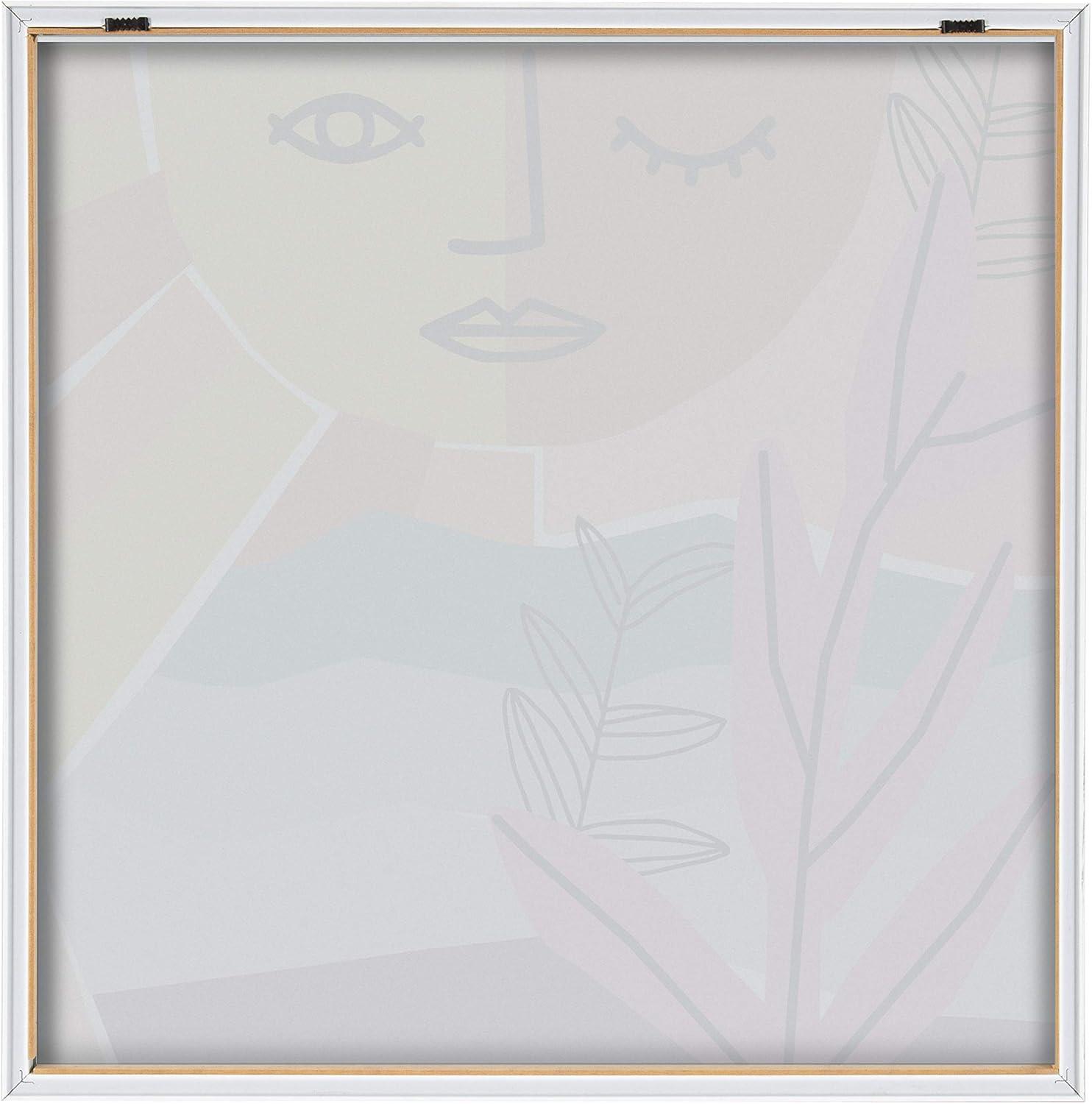 imageKate and Laurel Blake Peace by The Sea Framed Printed Acrylic Wall Art by Kate Aurelia Holloway 24x24 Natural Abstract Colorful Decor for Wall