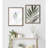 imageKate and Laurel Blake Botanical Framed Printed Glass Art by Amy Peterson 16x20 Natural Modern Wall Decor Inspired by NatureGold