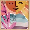 imageKate and Laurel Blake Peace by The Sea Framed Printed Acrylic Wall Art by Kate Aurelia Holloway 24x24 Natural Abstract Colorful Decor for Wall