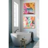 imageKate and Laurel Blake Peace by The Sea Framed Printed Acrylic Wall Art by Kate Aurelia Holloway 24x24 Natural Abstract Colorful Decor for Wall
