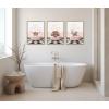 imageKate and Laurel Sylvie Baby Elephant No 3 in Get Naked Bath Framed Canvas Wall Art 18x24 Bright Gold Cute Animal Bathtub Art for Wall