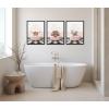 imageKate and Laurel Sylvie Beaded Baby Elephant No 3 in Get Naked Bath Vintage Framed Canvas Wall Art 18x24 Beaded Black Cute Animal Bathtub Art for Wall