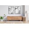 imageKate and Laurel Sylvie Beaded In the Quiet of Thought 1 and 2 Vintage Framed Canvas Wall Art Set by Nikita Jariwala 2 Piece Set 28x38 Beaded Black Abstract Painted Art Set for Wall