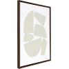 imageKate and Laurel Sylvie Constructed I Neutral Framed Canvas Wall Art by Statement Goods 28x38 Natural Decorative Neutral Abstract Art Print for WallBrown