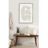 imageKate and Laurel Sylvie Constructed I Neutral Framed Canvas Wall Art by Statement Goods 28x38 Natural Decorative Neutral Abstract Art Print for WallGold