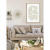 imageKate and Laurel Sylvie Constructed I Neutral Framed Canvas Wall Art by Statement Goods 28x38 Natural Decorative Neutral Abstract Art Print for WallNatural