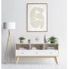 imageKate and Laurel Sylvie Constructed I Neutral Framed Canvas Wall Art by Statement Goods 28x38 Natural Decorative Neutral Abstract Art Print for WallNatural