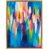 imageKate and Laurel Sylvie EV Bright Brush Strokes 033 Framed Canvas Wall Art by Jessi Raulet of Ettavee 18x24 Gold Modern Abstract Brush Art for WallGold