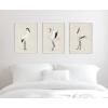 imageKate and Laurel Sylvie Japanese Crane Bird with Red Crown 1 2 and 3 Framed Canvas Wall Art Set by The Creative Bunch Studio 3 Piece Set Beaded White Colorful Cute Bird Art for Wall