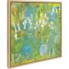 imageKate and Laurel Sylvie Mango Framed Canvas Wall Art by Mentoring Positives 22x22 Natural Decorative Abstract Art for Wall