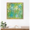 imageKate and Laurel Sylvie Mango Framed Canvas Wall Art by Mentoring Positives 22x22 Natural Decorative Abstract Art for Wall
