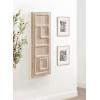 imageKate and Laurel Yuvan Decorative Carved Wall Art Plaque 13 x 36 Light Natural Modern Hand Carved Dimensional Art Panel for Solid Wood Wall Decor for Home Design
