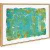 imageKate and Laurel x Mentoring Positives Collaboration Jungle Framed Canvas Wall Art 23x33 Natural Modern Green Abstract Wall Dcor