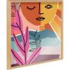 imageKate and Laurel Blake Peace by The Sea Framed Printed Acrylic Wall Art by Kate Aurelia Holloway 24x24 Natural Abstract Colorful Decor for Wall