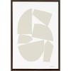 imageKate and Laurel Sylvie Constructed I Neutral Framed Canvas Wall Art by Statement Goods 28x38 Natural Decorative Neutral Abstract Art Print for WallBrown