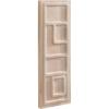 imageKate and Laurel Yuvan Decorative Carved Wall Art Plaque 13 x 36 Light Natural Modern Hand Carved Dimensional Art Panel for Solid Wood Wall Decor for Home Design