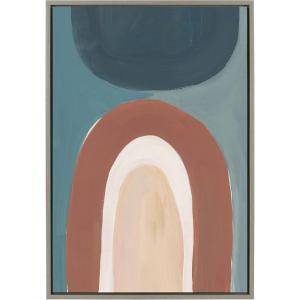 imageKate and Laurel Sylvie Teoitlan Valley Study Framed Canvas by Kate Aurelia Holloway 18x24 Natural Modern Abstract Statement Home DecorGray