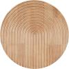 imageKate and Laurel Furrow Modern Arches Round Wood Art Plaque 24 Inch Diameter Natural Wood Contemporary Carved Wooden Wall Art with Rounded Dimensional Rainbow DesignNatural Wood