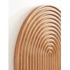 imageKate and Laurel Furrow Modern Arches Round Wood Art Plaque 24 Inch Diameter Natural Wood Contemporary Carved Wooden Wall Art with Rounded Dimensional Rainbow DesignNatural Wood
