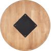imageKate and Laurel Furrow Modern Arches Round Wood Art Plaque 24 Inch Diameter Natural Wood Contemporary Carved Wooden Wall Art with Rounded Dimensional Rainbow DesignNatural Wood