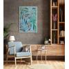 imageKate and Laurel Sylvie A Tranquil Moment Framed Canvas Wall Art by Jessi Raulet of Ettavee 23x33 White Vibrant Colorful Botanical Art for Wall Home DecorWhite