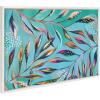 imageKate and Laurel Sylvie A Tranquil Moment Framed Canvas Wall Art by Jessi Raulet of Ettavee 23x33 White Vibrant Colorful Botanical Art for Wall Home DecorWhite