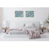imageKate and Laurel Sylvie A Tranquil Moment Framed Canvas Wall Art by Jessi Raulet of Ettavee 23x33 White Vibrant Colorful Botanical Art for Wall Home DecorWhite
