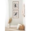 imageKate and Laurel Sylvie Beaded Jungle Black Neutral Linen Bright and Jungle Black 2 Neutral Linen Bright Vintage Framed Canvas Wall Art Set by Alexander Ginzburg 2 Piece Set 18x24 Gold Animal Art Set