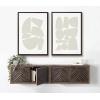 imageKate and Laurel Sylvie Constructed II Neutral Framed Canvas Wall Art by Statement Goods 23x33 Gold Minimalist Modern Art for WallBrown