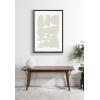 imageKate and Laurel Sylvie Constructed II Neutral Framed Canvas Wall Art by Statement Goods 23x33 Gold Minimalist Modern Art for WallBrown