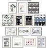 imageKate and Laurel Sylvie Constructed II Neutral Framed Canvas Wall Art by Statement Goods 23x33 Gold Minimalist Modern Art for WallNatural