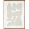 imageKate and Laurel Sylvie Constructed II Neutral Framed Canvas Wall Art by Statement Goods 23x33 Gold Minimalist Modern Art for WallNatural