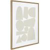 imageKate and Laurel Sylvie Constructed II Neutral Framed Canvas Wall Art by Statement Goods 23x33 Gold Minimalist Modern Art for WallNatural