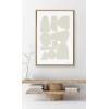 imageKate and Laurel Sylvie Constructed II Neutral Framed Canvas Wall Art by Statement Goods 23x33 Gold Minimalist Modern Art for WallNatural