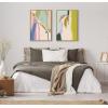 imageKate and Laurel Sylvie Delight in the Moment 1 and 2 Framed Canvas Wall Art Set by Alicia Schultz 2 Piece Set 23x33 Natural Colorful Abstract Nature Art Wall Dcor