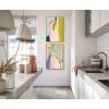 imageKate and Laurel Sylvie Delight in the Moment 1 and 2 Framed Canvas Wall Art Set by Alicia Schultz 2 Piece Set 23x33 Natural Colorful Abstract Nature Art Wall Dcor
