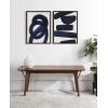imageKate and Laurel Sylvie Japandi 26 Framed Canvas Wall Art by Rocket Jack 18x24 Brown Abstract Art Print for Wall