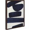 imageKate and Laurel Sylvie Japandi 26 Framed Canvas Wall Art by Rocket Jack 18x24 Brown Abstract Art Print for Wall
