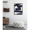imageKate and Laurel Sylvie Japandi 26 Framed Canvas Wall Art by Rocket Jack 18x24 Brown Abstract Art Print for Wall