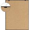 imageKate and Laurel Sylvie Japandi 26 Framed Canvas Wall Art by Rocket Jack 18x24 Brown Abstract Art Print for Wall