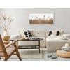 imageKate and Laurel Sylvie Marsh Grass No 14 Framed Canvas Wall Art by Crystal Lynn Collins 40x18 White Grassy Coastal Beach Art for Wall