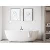 imageKate and Laurel Sylvie Minimalist Woman Framed Canvas Wall Art by Teju Reval 18x24 GoldGray