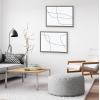 imageKate and Laurel Sylvie Modern Line Abstract Black and White Framed Canvas Wall Art Set by The Creative Bunch Studio 2 Piece Set 18x24 Gold Glam Neutral Abstract Wall DcorGray