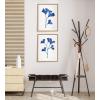 imageKate and Laurel Sylvie Navy Ginkgo and Navy Ginkgo Trio Framed Canvas Wall Art Set by Cat Coquillette 2 Piece 18x24 Natural Minimalist Flower Art Set for WallNatural