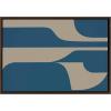 imageKate and Laurel Sylvie Neutral Abstract Aztec Shapes Panel Framed Canvas Wall Art by The Creative Bunch Studio 18x40 NaturalBrown