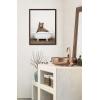 imageKate and Laurel Sylvie Neutral Abstract Aztec Shapes Panel Framed Canvas Wall Art by The Creative Bunch Studio 18x40 NaturalBrown