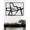 imageKate and Laurel Sylvie Neutral Abstract Aztec Shapes Panel Framed Canvas Wall Art by The Creative Bunch Studio 18x40 NaturalBrown