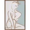 imageKate and Laurel Sylvie Neutral Abstract Aztec Shapes Panel Framed Canvas Wall Art by The Creative Bunch Studio 18x40 NaturalGold
